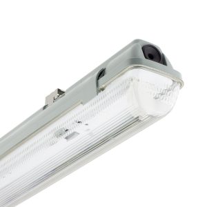Pantalla estanca vacía para 1 tubo led de 120 cm