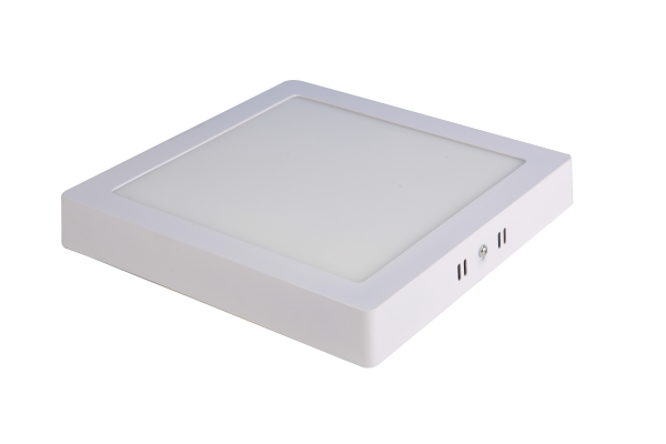 Plafón Led Superficie Cuadrado Blanco 18W