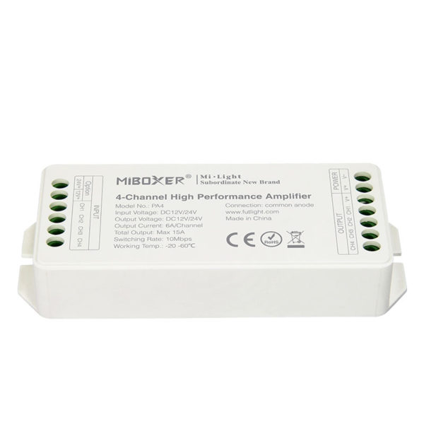 Amplificador para Tiras Led RGB/RGBW - PA4 - Imagen 2