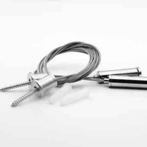 Cable de suspensión de 1m de longitud para perfil Suspendido 01 de 2,5 metros.