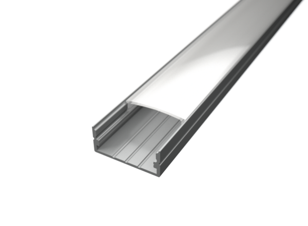 Cubierta para Perfiles de Aluminio de Superficie (Mod. 03) y Empotrar (Mod. 03).